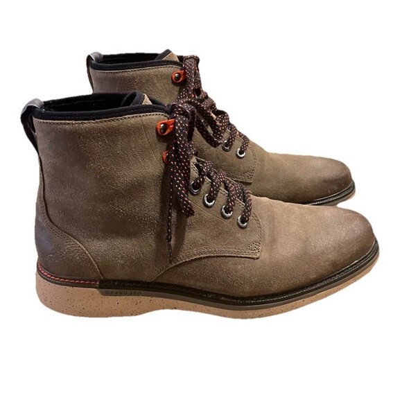 Cole Haan Men\'s Leather Boots 10 M Lace Up Chukka Zero Grand 360 Cushioned Brown main image 5